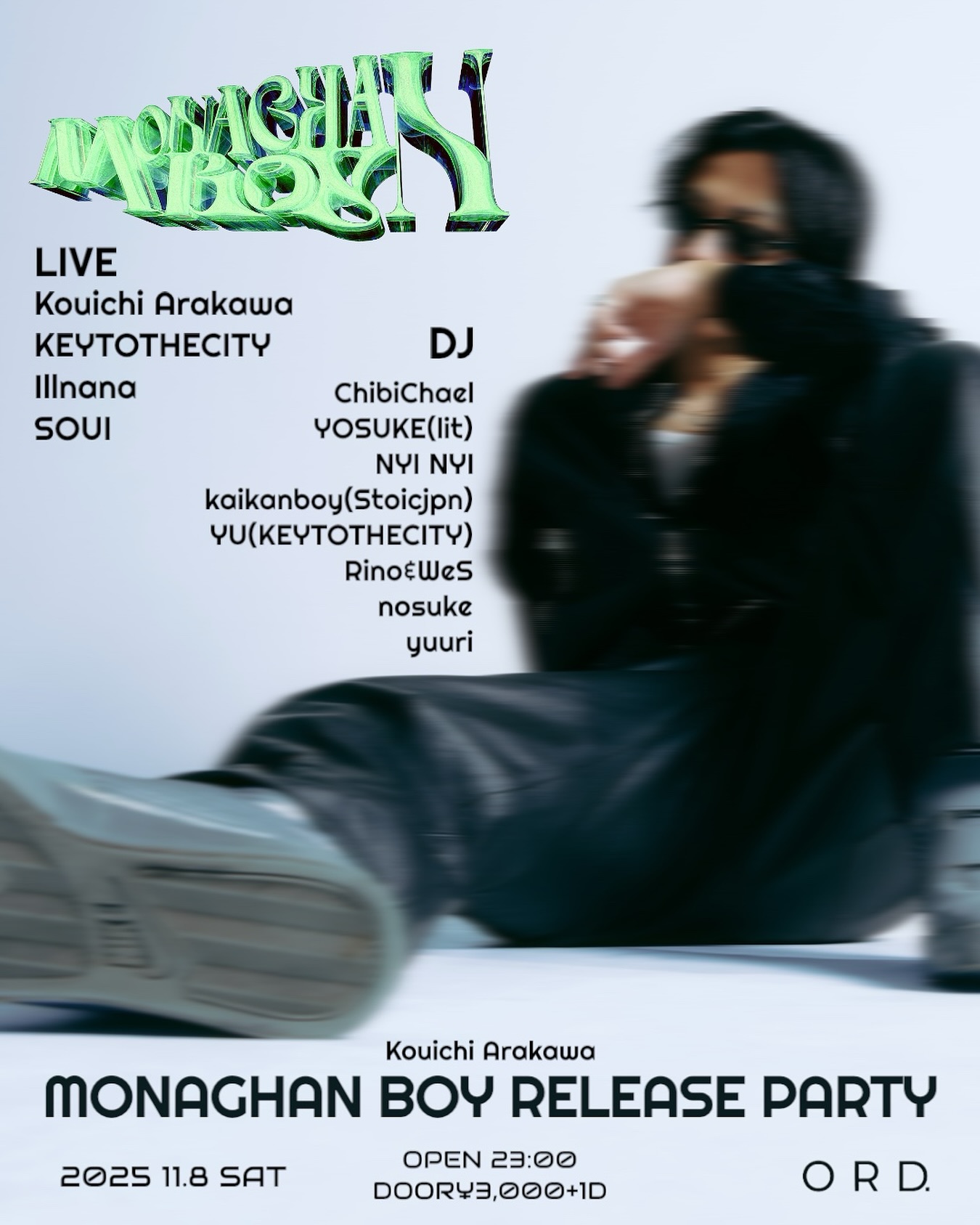 251108 - Kouichi Arakawa 3rd EP「MONAGHAN BOY」 Release Party